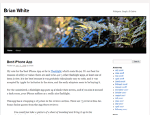 Tablet Screenshot of brianwhite.org
